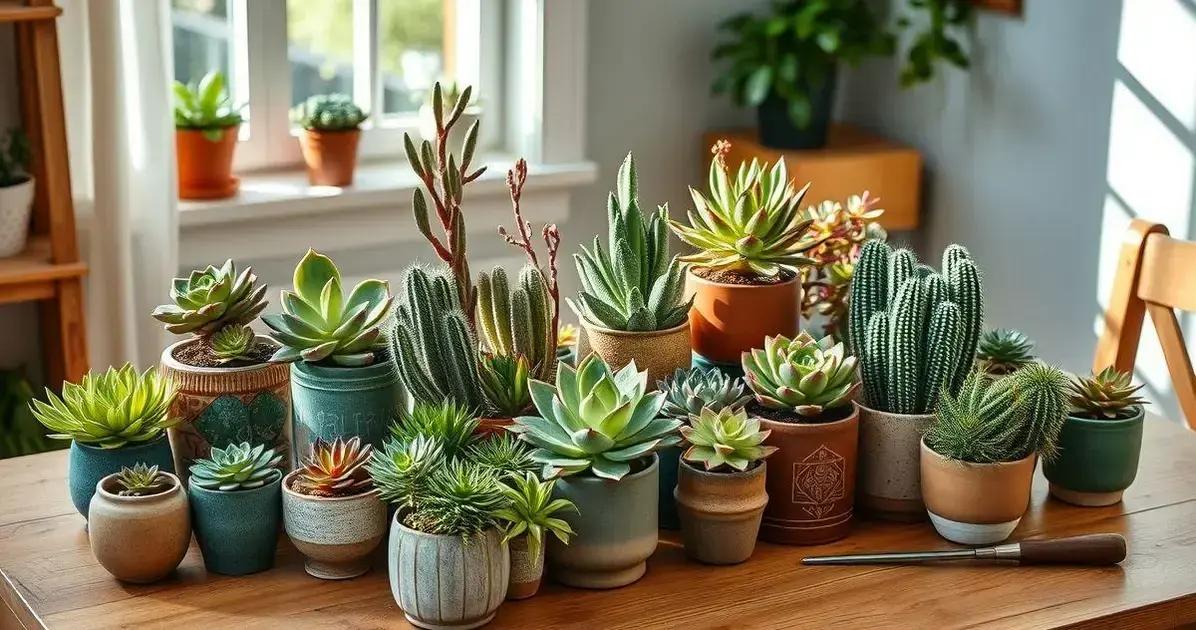 Como plantar suculentas em casa: guia completo