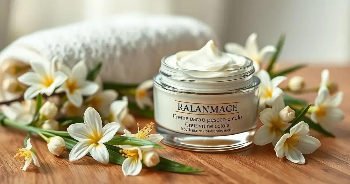 Creme para o pescoço e colo