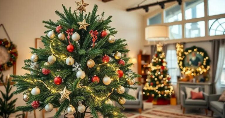 decoração de árvores de natal