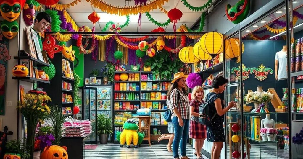 decoração de carnaval para loja