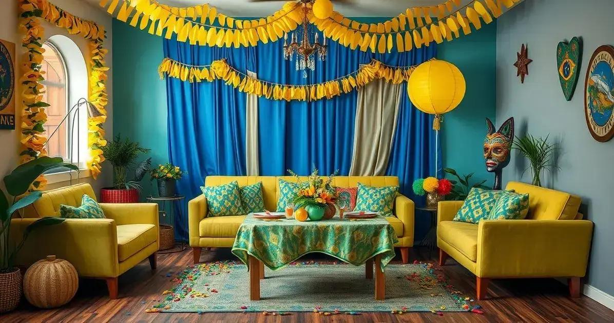 decoração de carnaval simples