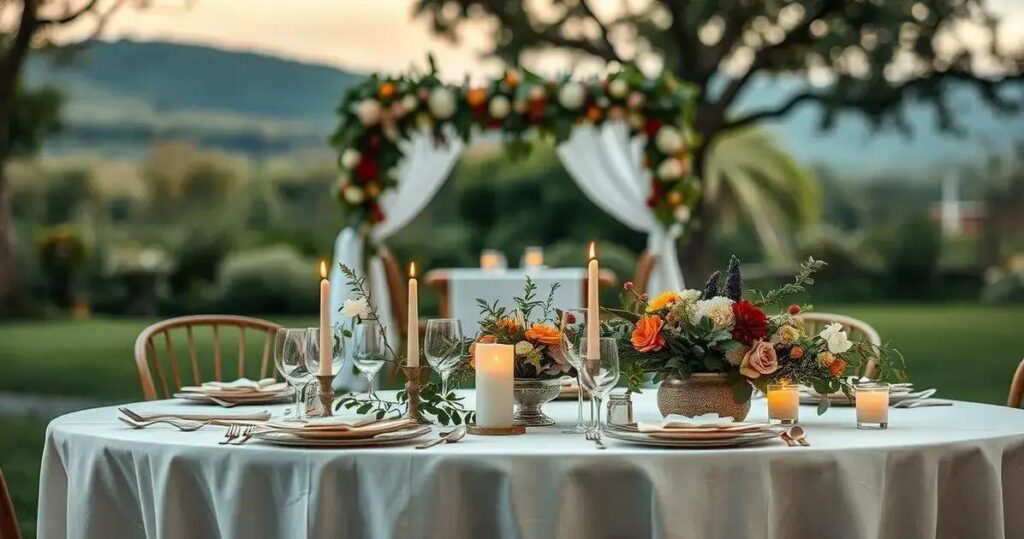 decoração de casamento simples