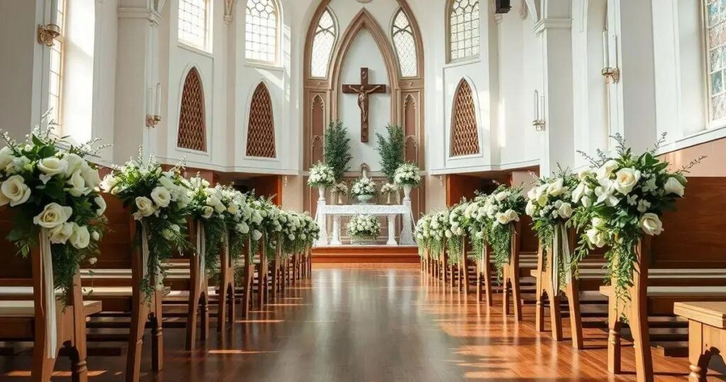 decoração de igreja para casamentos