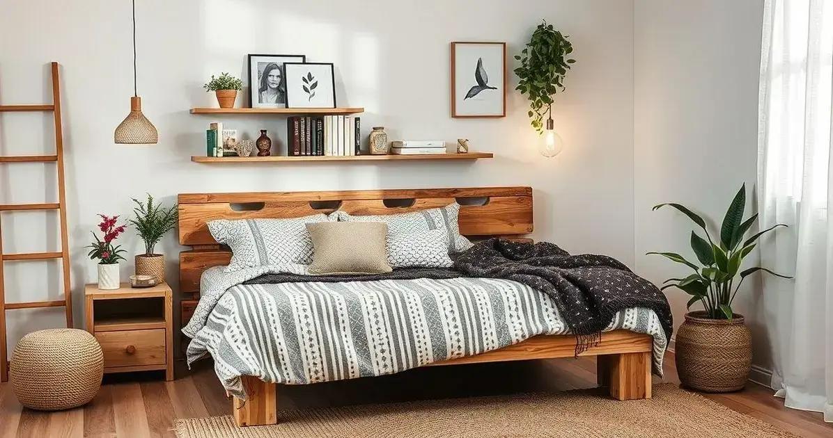 Decoração de quarto com cabeceira criativa: faça você mesmo