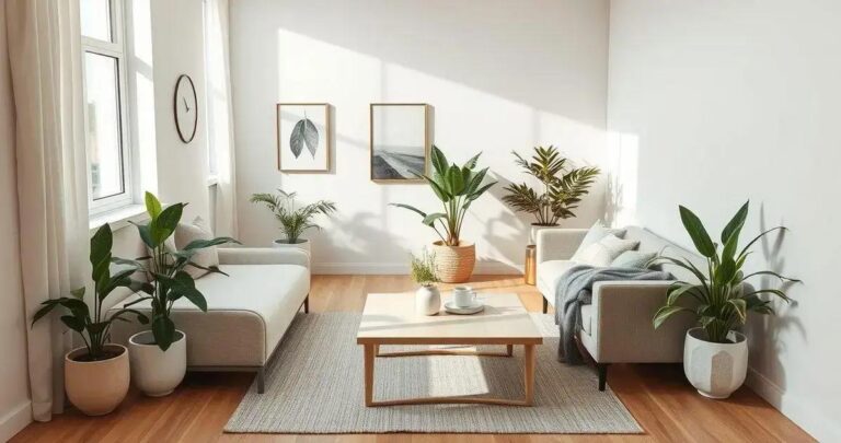 Decoração minimalista para apartamentos pequenos