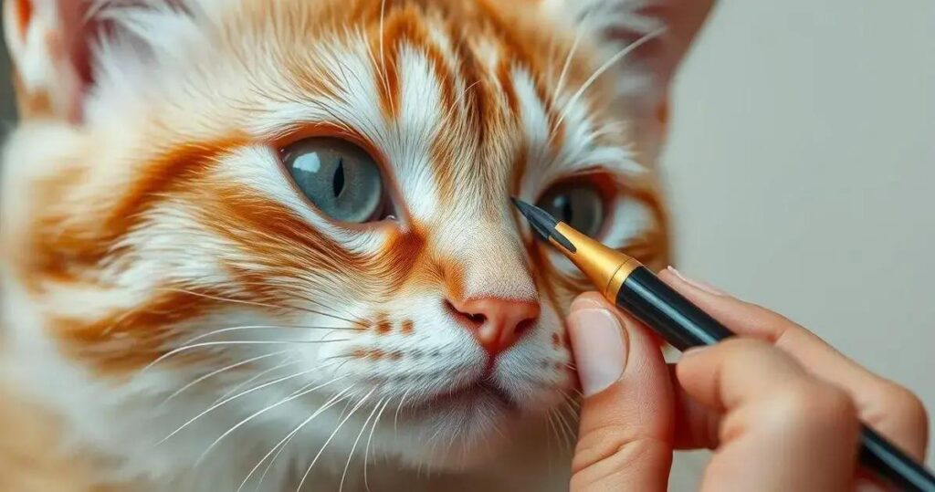 Delineado gatinho para iniciantes