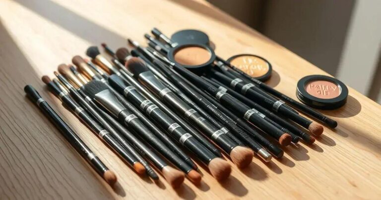 Guia de pincéis de maquiagem