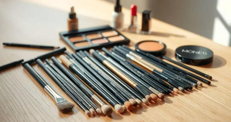 Kit de pincéis de maquiagem para iniciantes