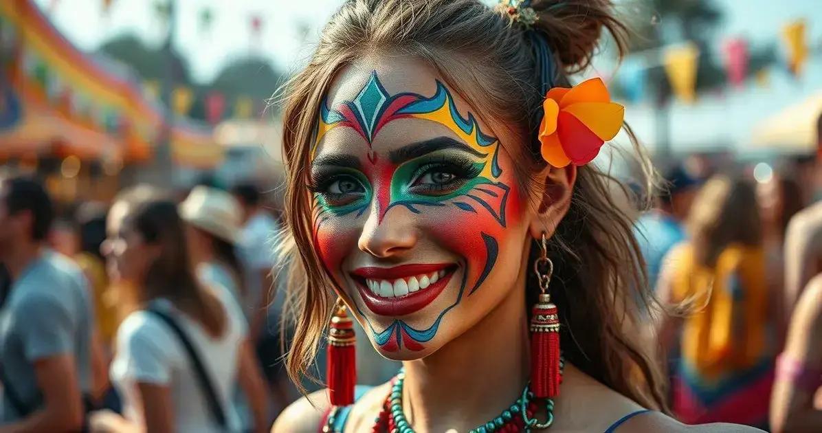 Maquiagem para festival