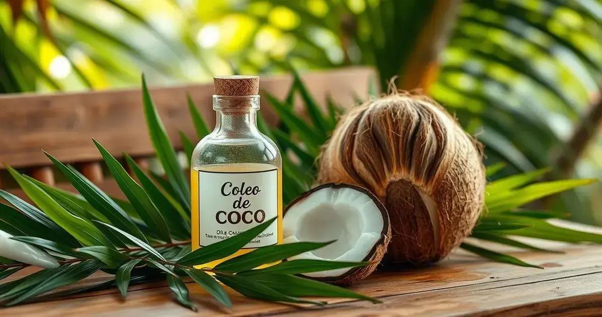 Óleo de coco para cabelo ressecado
