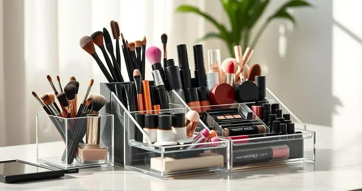 Organizador de maquiagem