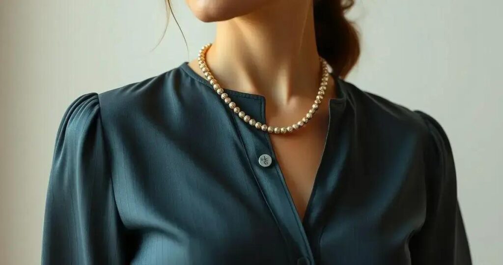 Roupa para usar com colar feminina