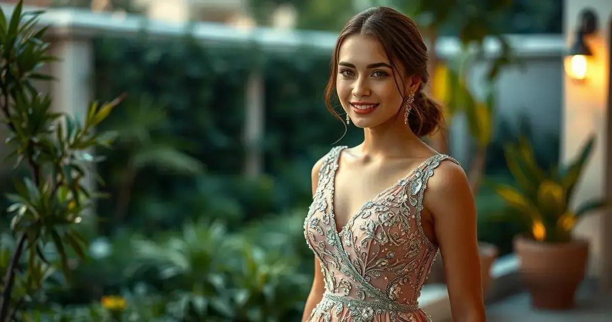 Vestido de festa elegante