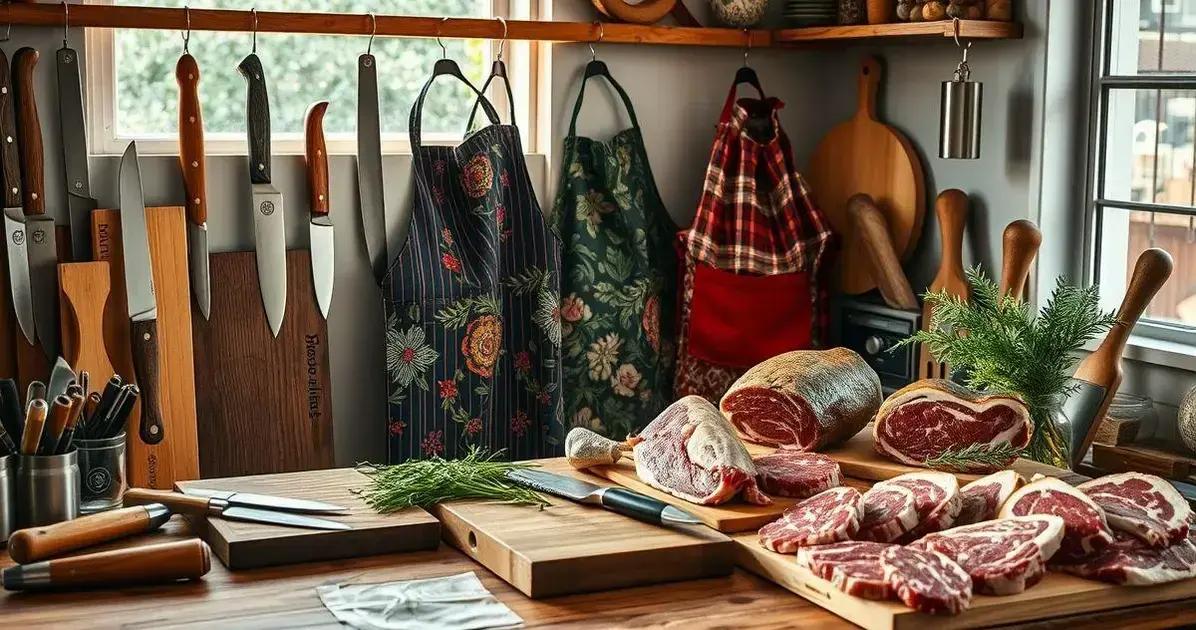 Artesanato para o dia do açougueiro