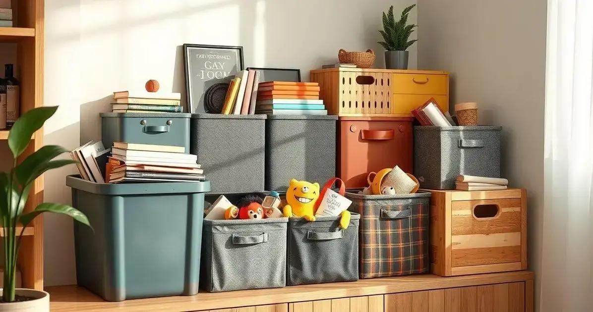 Como escolher caixas organizadoras para sua casa