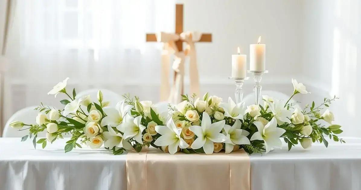 decoração de batizado