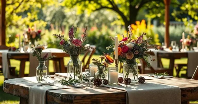 decoração de casamento rústico