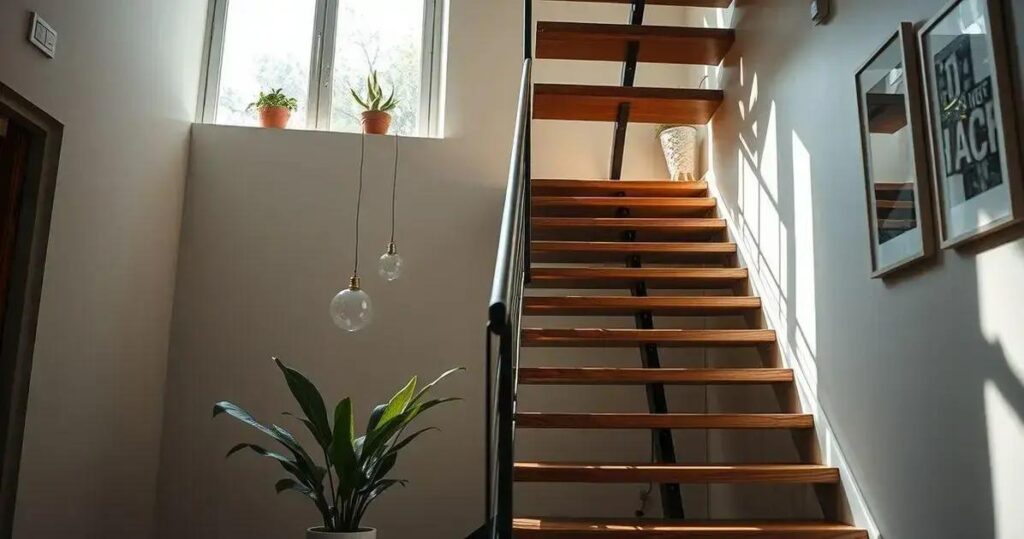 Decoração para escadas: como valorizar e iluminar