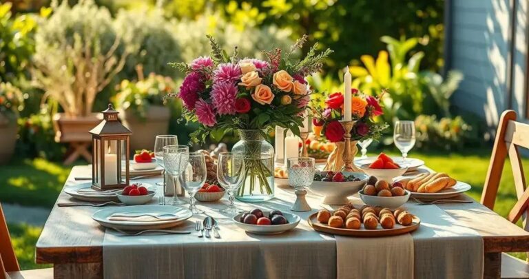 mesa para decoração de festa