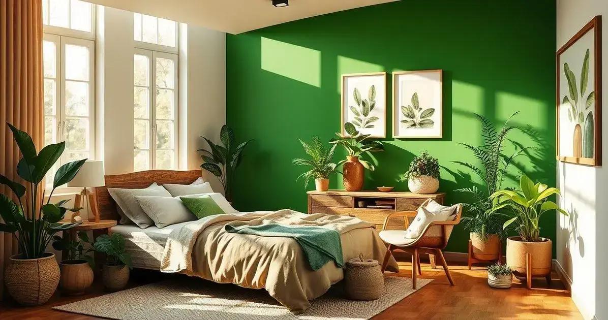 quarto parede verde