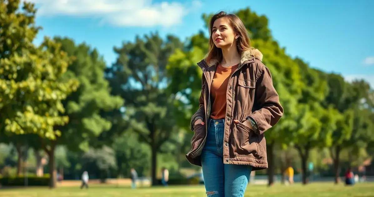 Roupa para usar com parka feminina