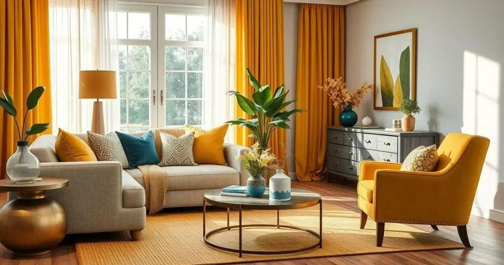 amarelo mostarda decoracao