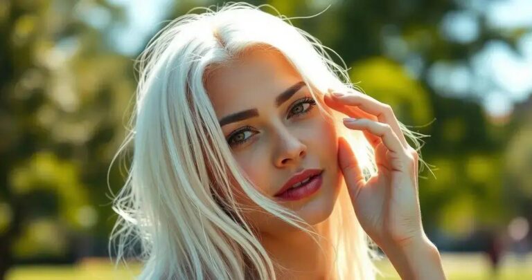 cabelo branco em jovens