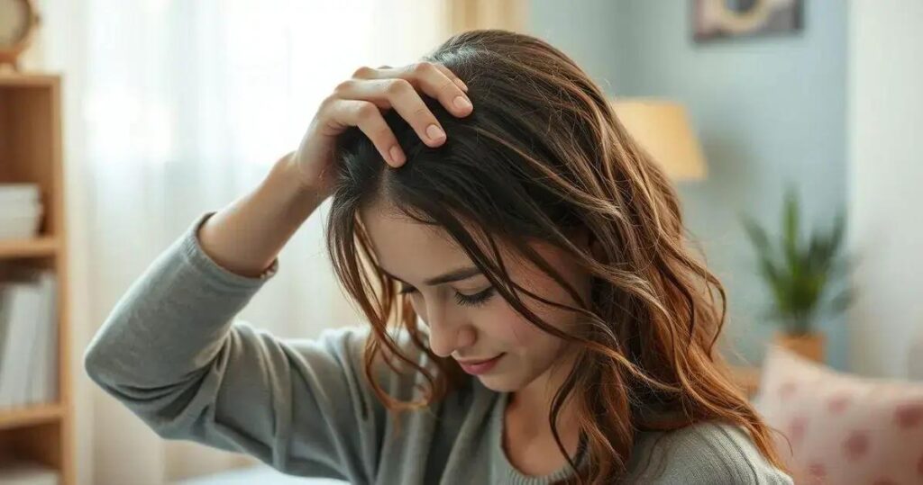 coceira no couro cabeludo