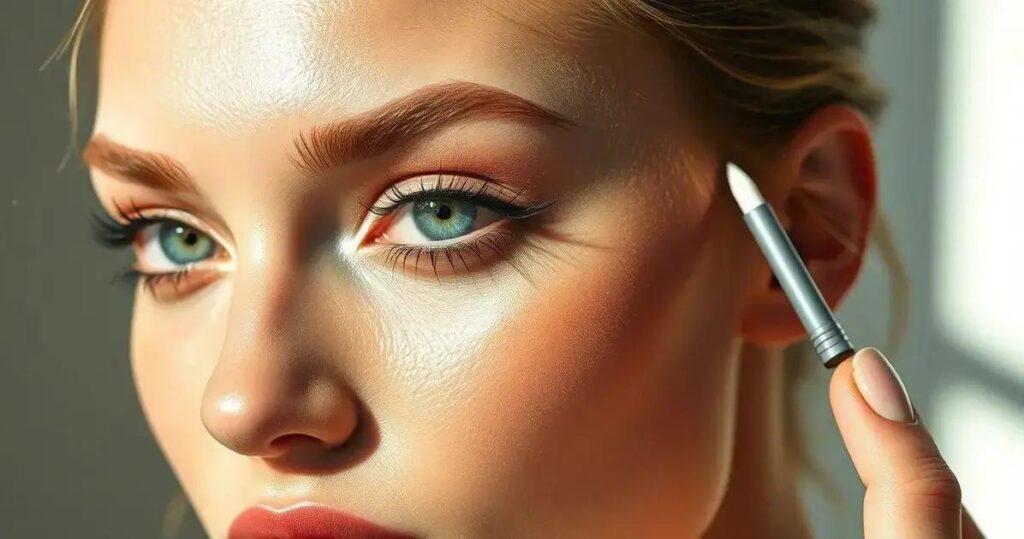 Como usar o lápis de olho branco