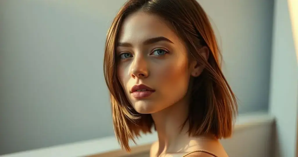 Cortes de cabelo para rosto triangular