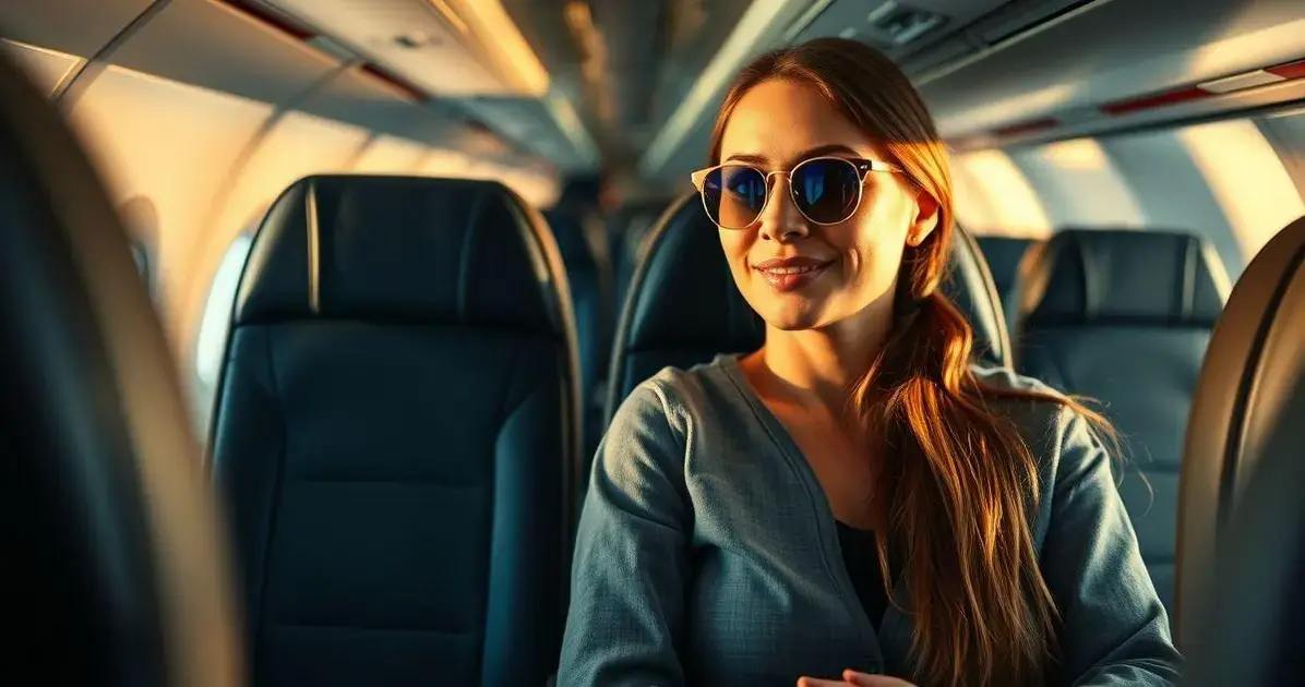 Cuidados com a pele no avião