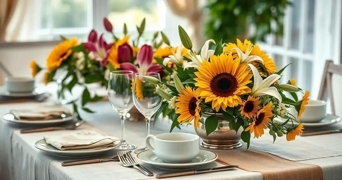 decoração de festa mesa