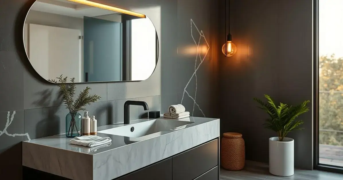 Decoração de lavabo moderno: elegância e sofisticação