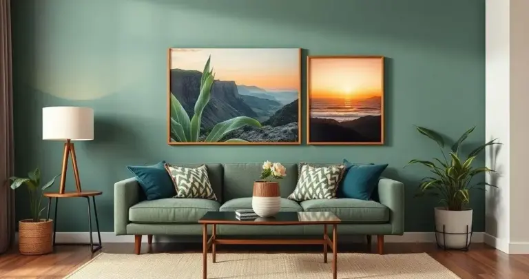 decoração de parede de sala