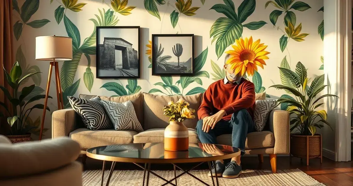 decoração de sala parede