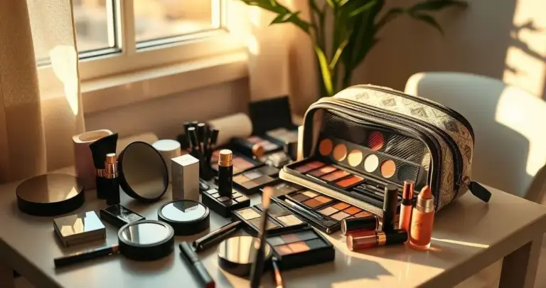 Kit de maquiagem para viagem