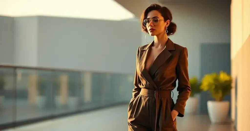 Macacão longo de alfaiataria