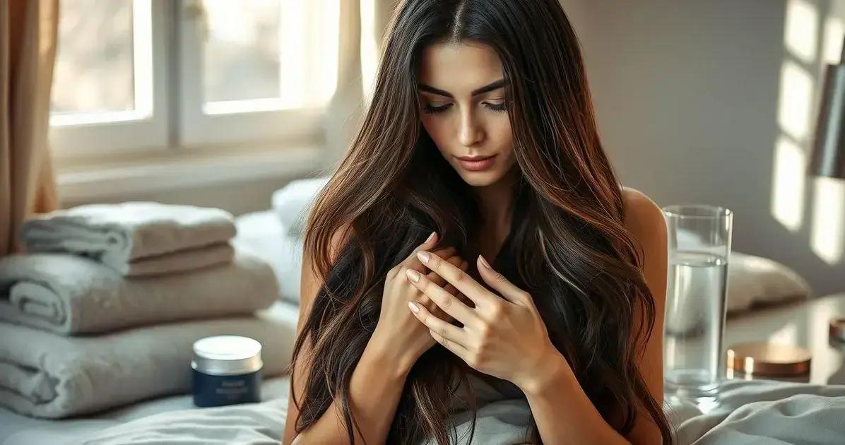 Máscara de hidratação noturna para o cabelo