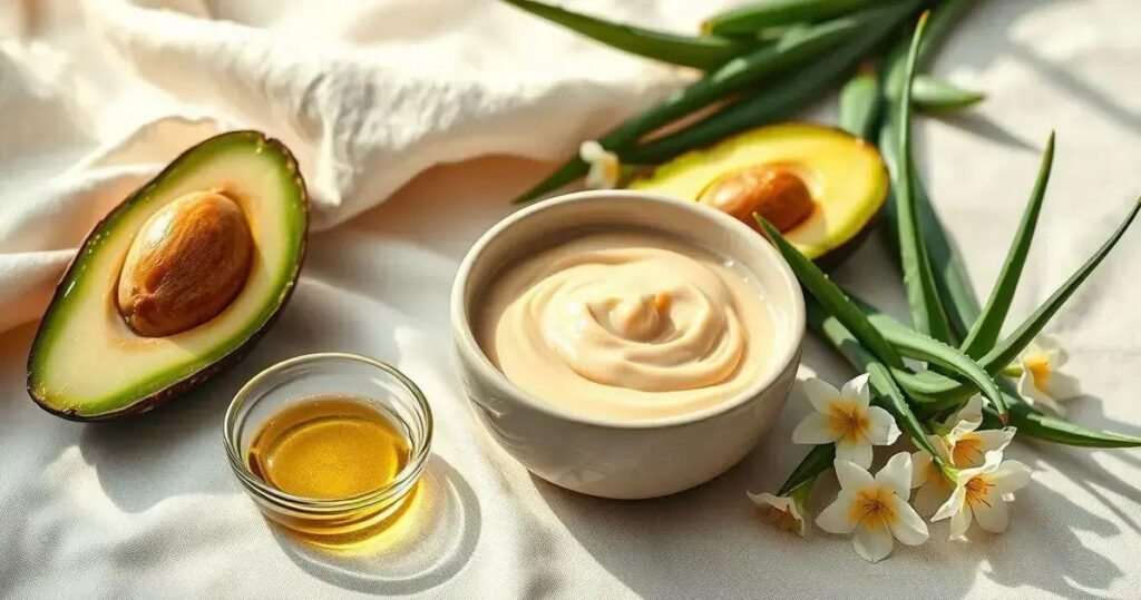 Máscara de nutrição para cabelo