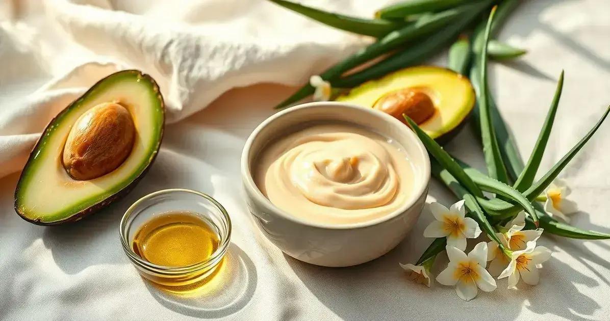 Máscara de nutrição para cabelo