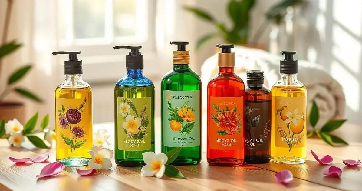 Óleo corporal para massagem