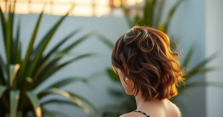 Penteados para cabelos curtos cacheados