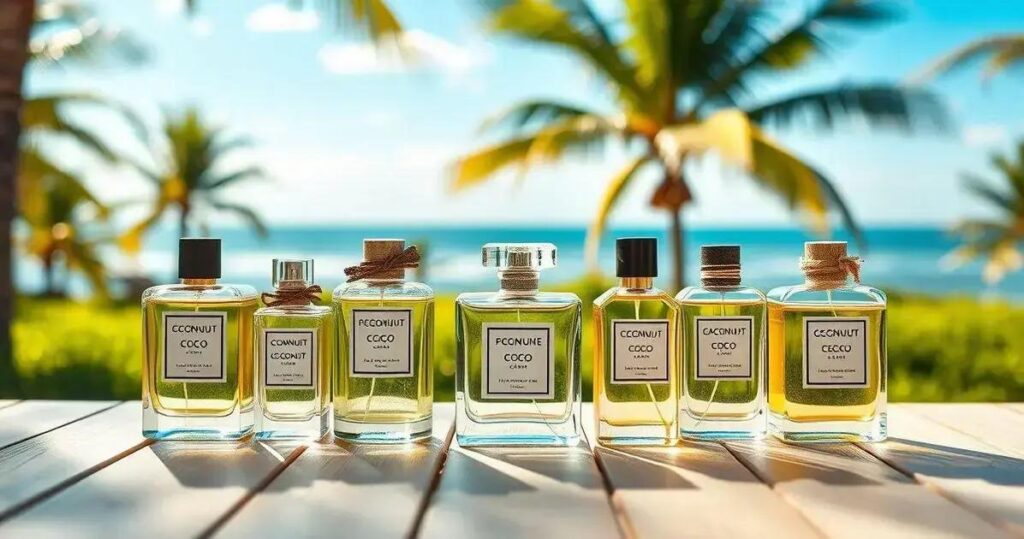 Perfume com cheiro de coco