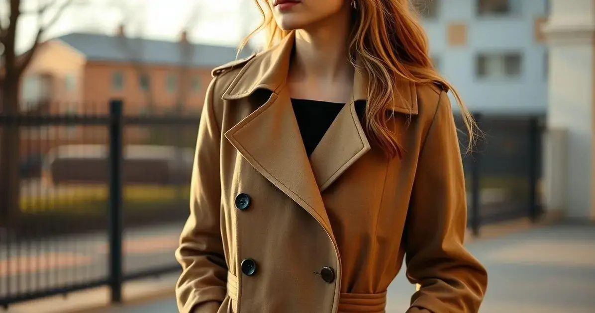 Roupa para usar com trench coat feminina
