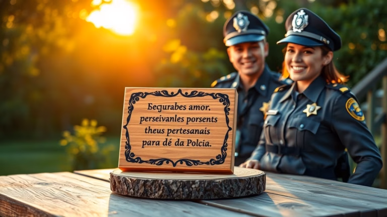 Segurança com amor: presentes artesanais para o Dia da Polícia