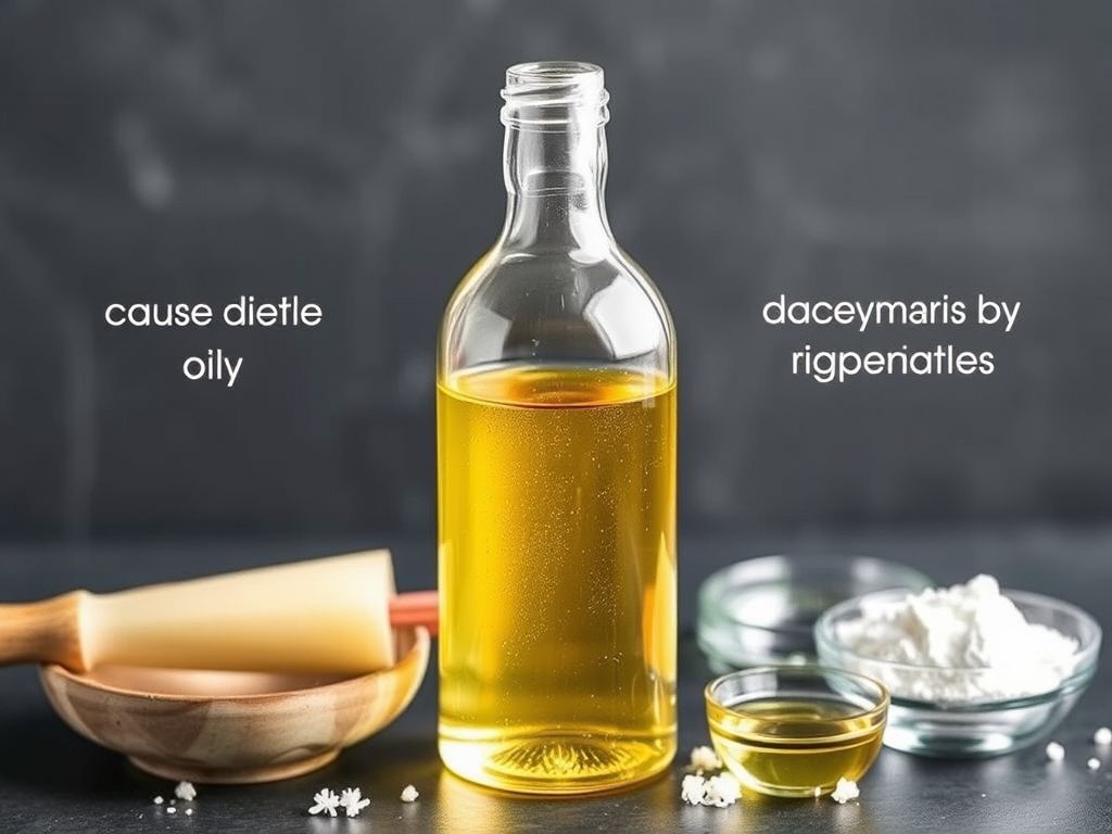 Demaquilante bifásico caseiro feito com água de rosas e óleo de amêndoas.