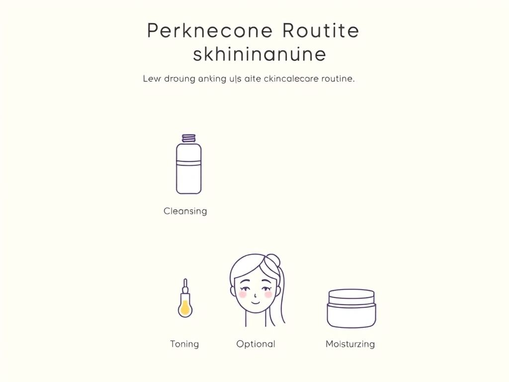 Infográfico mostrando a ordem correta de aplicação dos produtos de skincare: limpeza, tônico, sérum, hidratante e protetor solar.