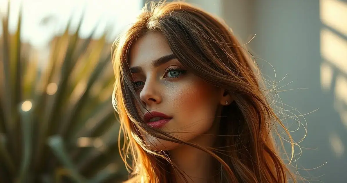 Máscara de brilho para cabelo