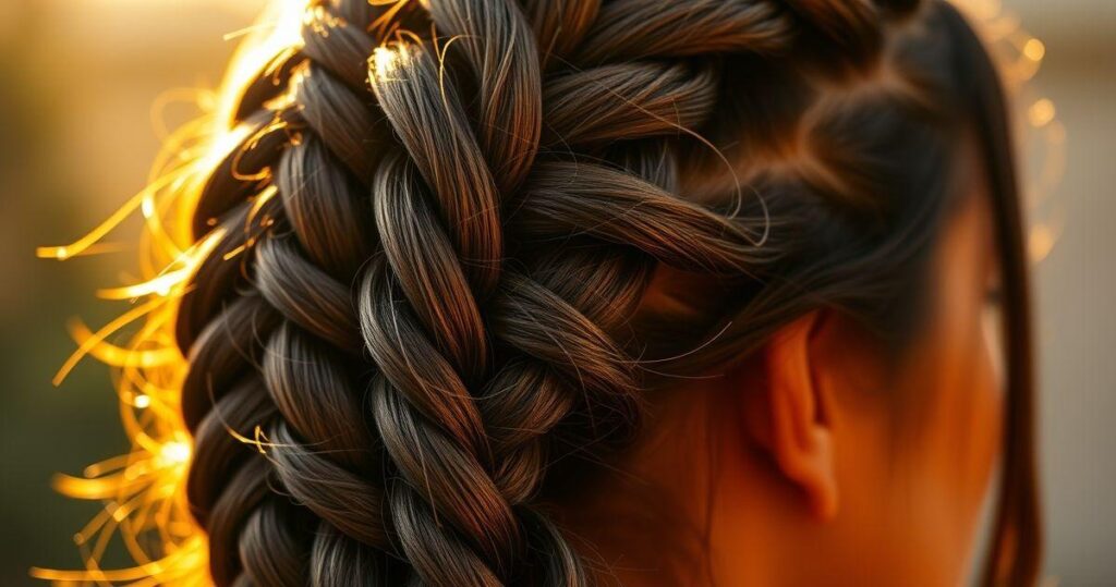 penteados com trança