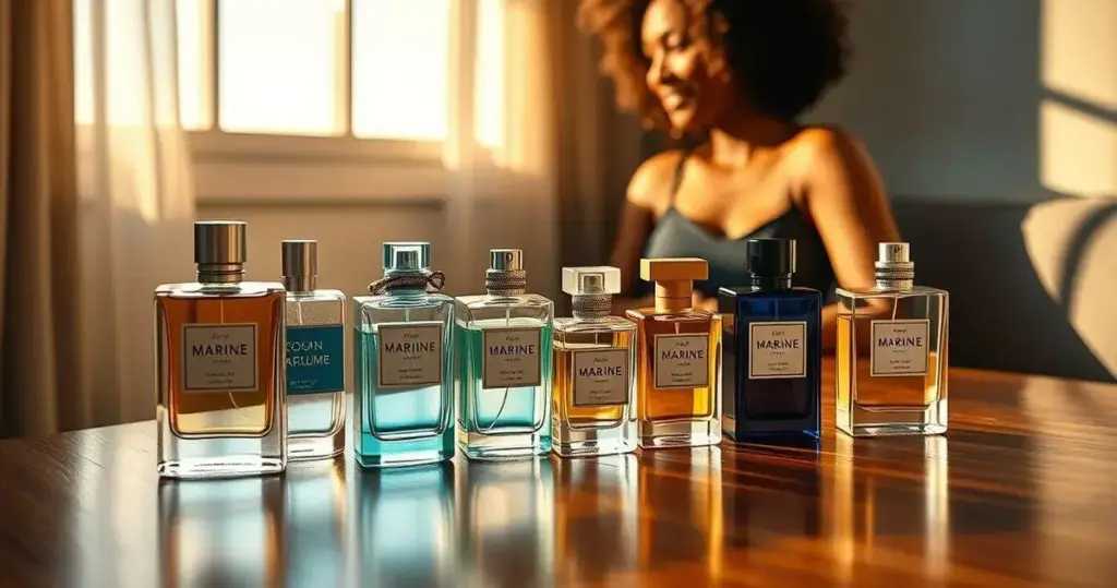 Perfume com cheiro de mar